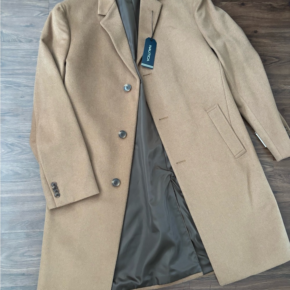 Nautica Men's Camel Pea Coat